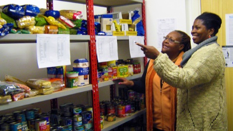 Food Bank Volunteer on Food Banks Will Help Feed People In Need   Eastlondonlines