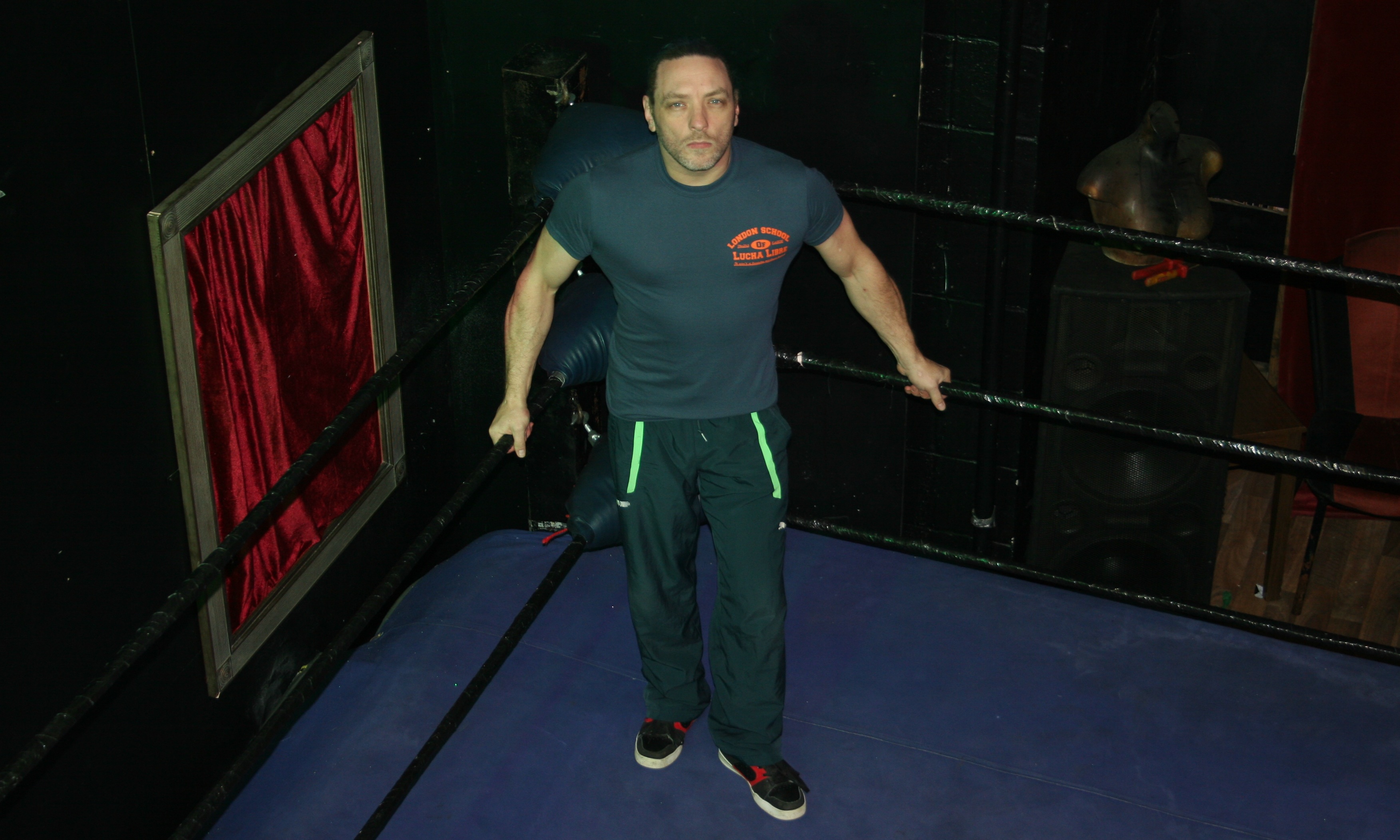 Garry Vanderhorne at the London School of Lucha Libre (LSLL). Pic: Jennifer Hahn.