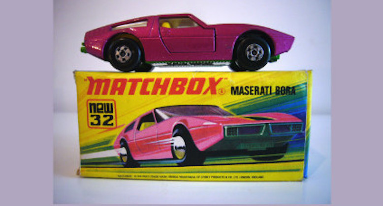A Matchbox Maserati Bora toy car. Pic: Giles Chapman/Britain's Toy Car Wars