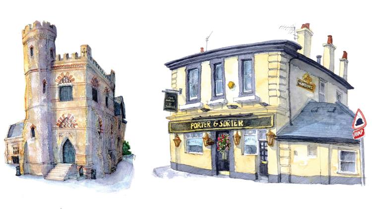 Pumphouse and Porter & Sorter, Croydon. Pic: Nick Richards