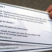 Re-usable tickets from the Arcola Theatre