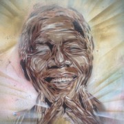 Mandela street art in Brick Lane Pic: Dan McCarthy
