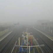 Fog over New Cross station Pic: Kitty Knowles