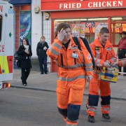 The arrival of three paramedics in Croydon after a stabbing. Pic: Bahi P