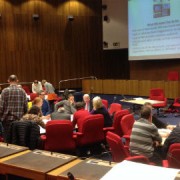 Lewisham cyclists discuss proposals with local election candidates Pic: Radu Istrate