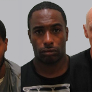 Junior Lewis, Cornell Burrell and Tony Daly will spend a combined 13 years behind bars Pic: Met Police