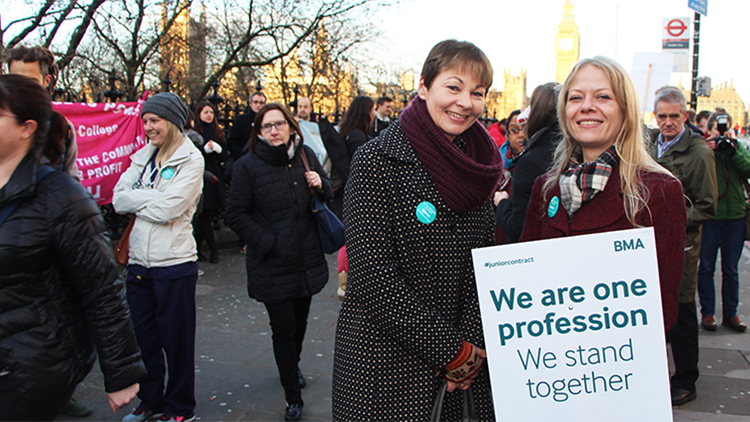 London Green mayoral candidate Sian Berry and MP for Brighton Pavilion, Caroline Lucas. Photo credit: Sophie Bishop