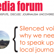 Local journalism is under threat, according to the panellists Pic: Goldsmiths