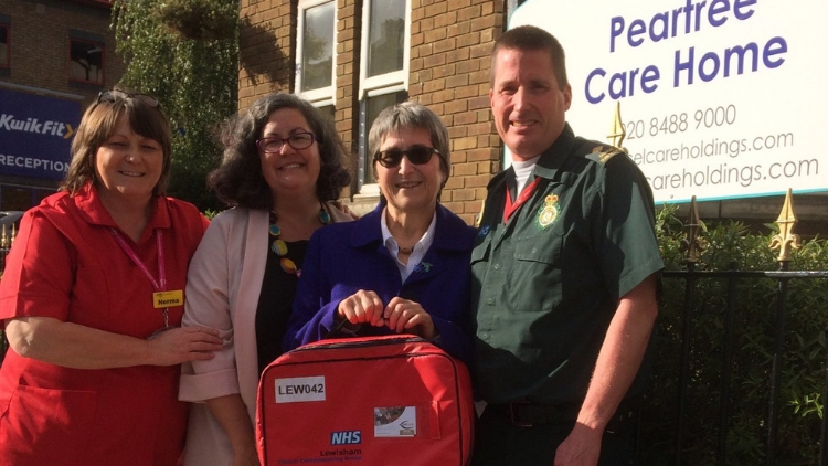 The 'Red Bag' scheme was implemented in May, and has now reached every care home in Lewisham, Pic: Chris Best